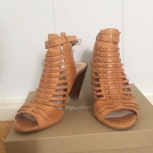 Vince Camuto Cognac Leather Heels